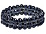 Black Cultured Freshwater Pearl Stretch Bracelet Set Of Three