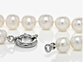 Genusis™ White Cultured Freshwater Pearl Rhodium Over Sterling Silver Necklace