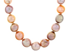 Genusis™ Multi Color Cultured Freshwater Pearl Rhodium Over Sterling Silver 20 Inch Necklace
