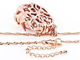 Genusis™ Pink Cultured Freshwater Pearl 18k Rose Gold Over Sterling Silver Pendant with Chain