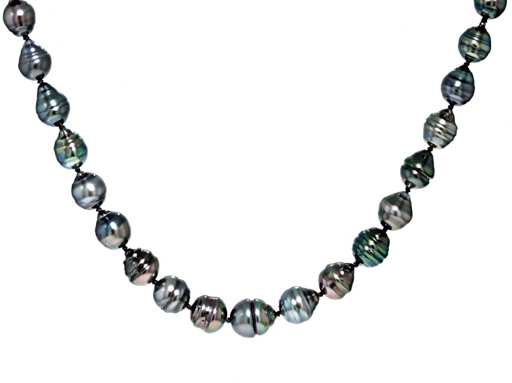 Buy Tahitian Pearl Necklace W/ 14KGF and Sterling Silver Clasp, SKU 11139  Online in India - Etsy