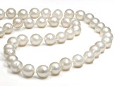 White Cultured Japanese Akoya Pearl 14k Gold Strand Necklace