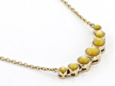 Golden South Sea Mother-of-Pearl 18k Gold Over Sterling Silver Station Necklace