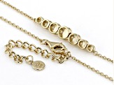 Golden South Sea Mother-of-Pearl 18k Gold Over Sterling Silver Station Necklace