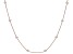 White Cultured Freshwater Pearl 18k Rose Gold Over Sterling Silver Station Necklace
