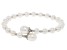 White Cultured Freshwater Pearl Rhodium Over Sterling Silver Wrap Bracelet