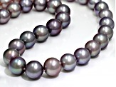 Ombre Cultured Kasumiga Pearl Rhodium Over Sterling Silver 20" Necklace