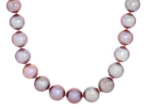 Ombre Cultured Kasumiga Pearl Rhodium Over Sterling Silver 24" Necklace