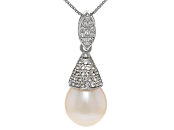 Sterling Silver White Fresh Water Pearl Cage Necklace – Jamies