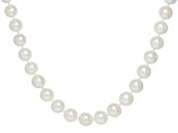 Genusis™ White Cultured Freshwater Pearl Rhodium Over Sterling Silver 24" Necklace