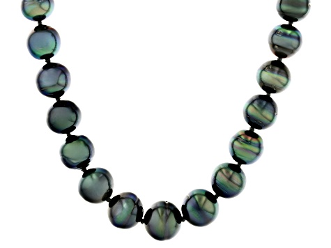 Cultured Gambier Tahitian Pearl Rhodium Over Sterling Silver 18" Necklace