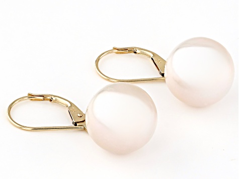 Genusis™ White Cultured Freshwater Pearl 14k Yellow Gold Earrings