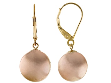 Picture of Genusis™ Cultured Freshwater Pearl 14k Yellow Gold Earrings