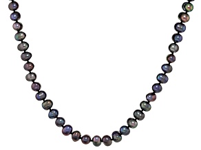 Black Cultured Freshwater Pearl 100" Endless Strand Necklace