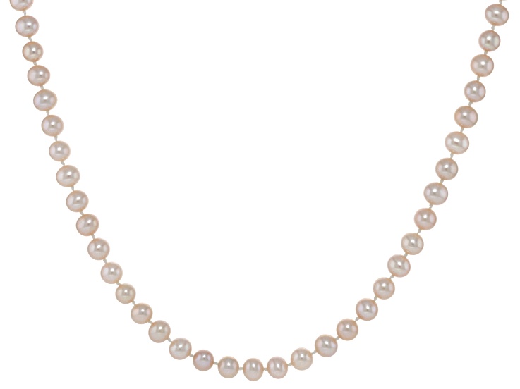 ★ROSEMONT★ Silver Ribbon Pearl Necklace RA24C43J Ribbon Necklace
