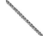 Sterling Silver 6mm Byzantine Bracelet