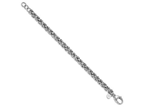 Sterling Silver 6mm Byzantine Bracelet