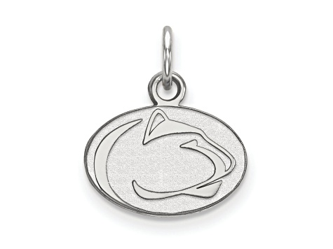 Rhodium Over Sterling Silver LogoArt Penn State University Extra Small Pendant