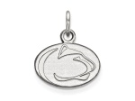 Rhodium Over Sterling Silver LogoArt Penn State University Extra Small Pendant