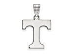 Rhodium Over Sterling Silver LogoArt University of Tennessee Medium Pendant