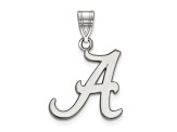 Rhodium Over Sterling Silver LogoArt University of Alabama Medium Pendant