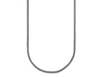 Rhodium Over Sterling Silver Polished 1.8mm Franco 16 Inch Chain