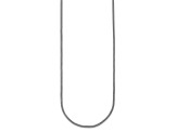 Rhodium Over Sterling Silver Polished 1.8mm Franco 18 Inch Chain