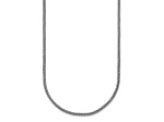 Rhodium Over Sterling Silver Polished 1.8mm Franco 20 Inch Chain