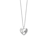 Sterling Silver Rhodium-plated Mother of an Angel 18-inch Necklace