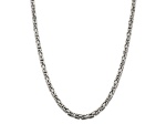 Sterling Silver 5mm Byzantine Chain