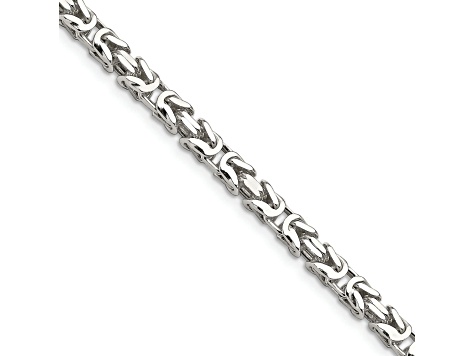 Sterling Silver 5mm Byzantine Chain