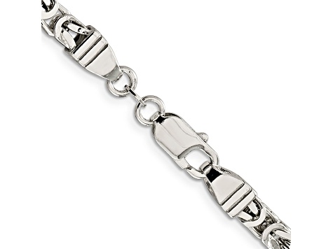 Sterling Silver 5mm Byzantine Chain