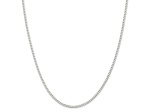 Sterling Silver 2.3mm Beveled Curb Chain Necklace