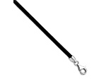 Black Leather 16 inch 3mm Necklace
