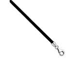 Black Leather 16 inch 3mm Necklace