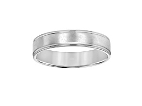5mm Band with Step-Edge in Sterling Silver
