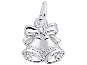 Silver Christmas Bells Charm
