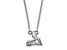 Rhodium Over Sterling Silver MLB LogoArt St. Louis Cardinals Pendant Necklace