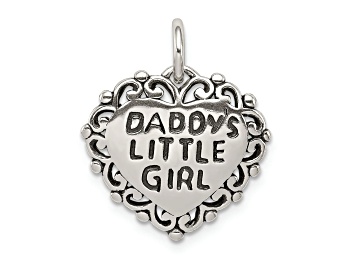 Picture of Sterling Silver Antiqued Daddy's Little Girl Pendant