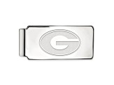 Rhodium Over Sterling Silver LogoArt University of Georgia Money Clip