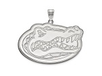 Rhodium Over Sterling Silver LogoArt University of Florida Extra Large Pendant