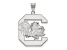 Rhodium Over Sterling Silver LogoArt University of South Carolina Extra Large Pendant