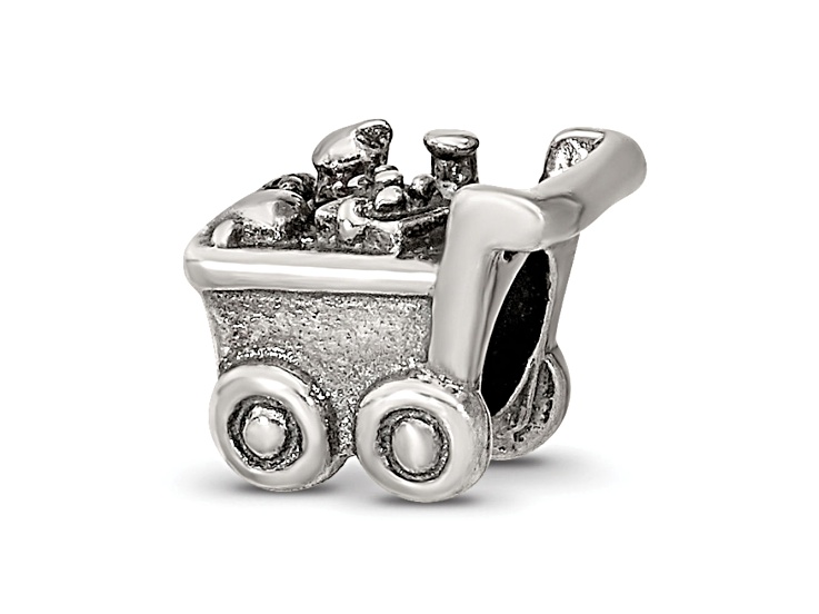 Sterling Silver Shopping Cart Bead