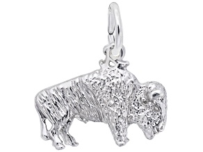 Silver Buffalo Charm