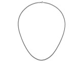 Rhodium Over Sterling Silver 3.1mm Rolo 30 Inch Chain