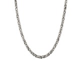 Sterling Silver 6mm Byzantine Chain