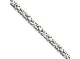 Sterling Silver 6mm Byzantine Chain