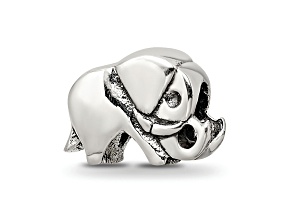 Sterling Silver Elephant Bead