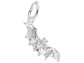 Silver Bat Charm