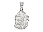 Rhodium Over Sterling Silver LogoArt University of Georgia Large Pendant